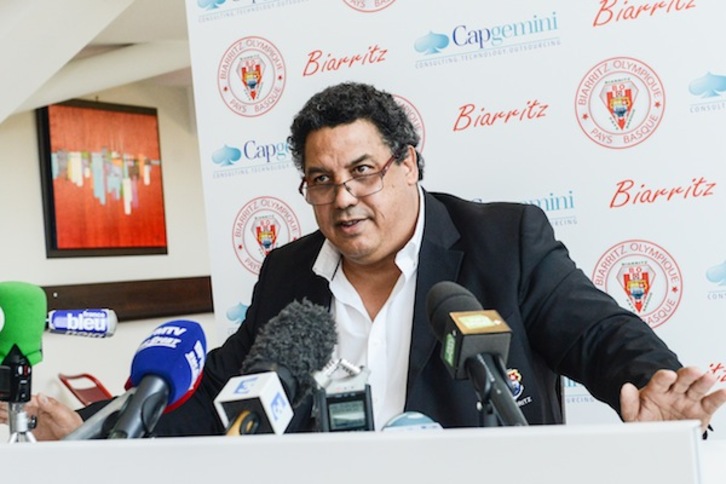 Serge Blanco, presidente del BO, ha presentado su dimisión. (Isabelle MIQUELESTORENA / ARGAZKI PRESS)