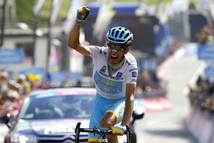 Fabio Aruren helmugaratzea. (Luk BENIES/AFP PHOTO)