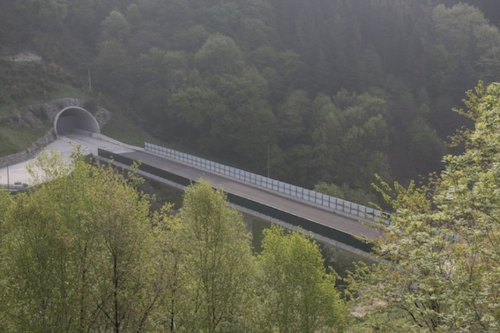 Obras del TAV, en el tramo Beasain-Ekialde. (Andoni CANELLADA/ARGAZKI PRESS)
