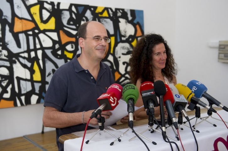 Comparecencia de Kontuz en Iruñea. (Iñigo URIZ/ARGAZKI PRESS)