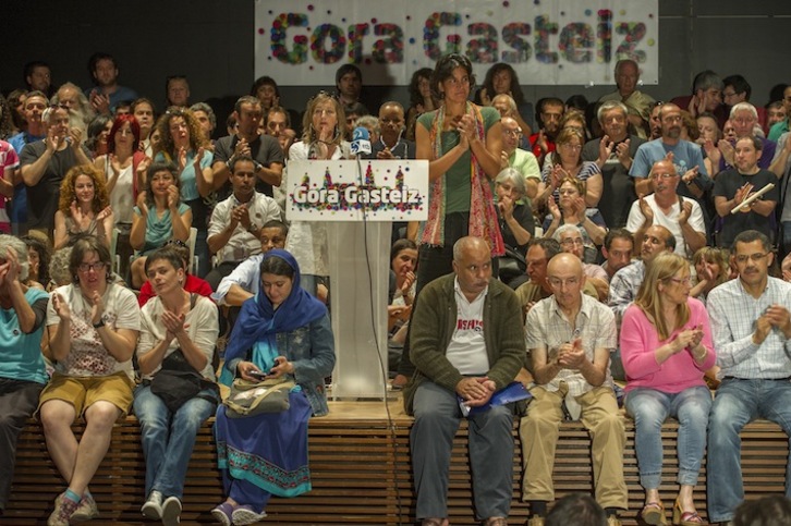 Comparecencia masiva de Gora Gasteiz. (Juanan RUIZ/ARGAZKI PRESS)