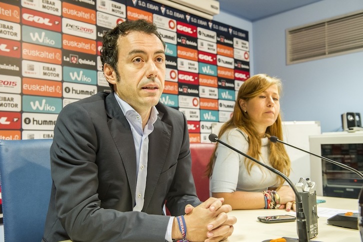 Alex Aranzabal, en una comparecencia anterior. (Gorka RUBIO / ARGAZKI PRESS) 