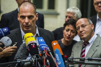 Varoufakis ha hecho declaraciones a su llegada a Berlín. (Odd ANDERSEN / AFP)