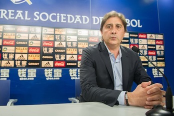 El director deportivo de la Real, Lorenzo Juarros. (Juan Carlos RUIZ / ARGAZKI PRESS)