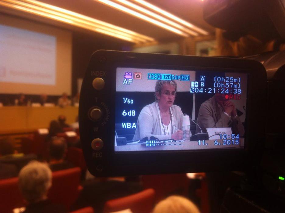 Axun Lasa, detenida y torturada por la Guardia Civil y hermana de Joxean Lasa. (@iontelleria)