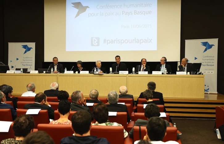 La conferencia se desarrolló en la sala Victor Hugo de la Asamblea francesa. (Thomas SAMSON/AFP)