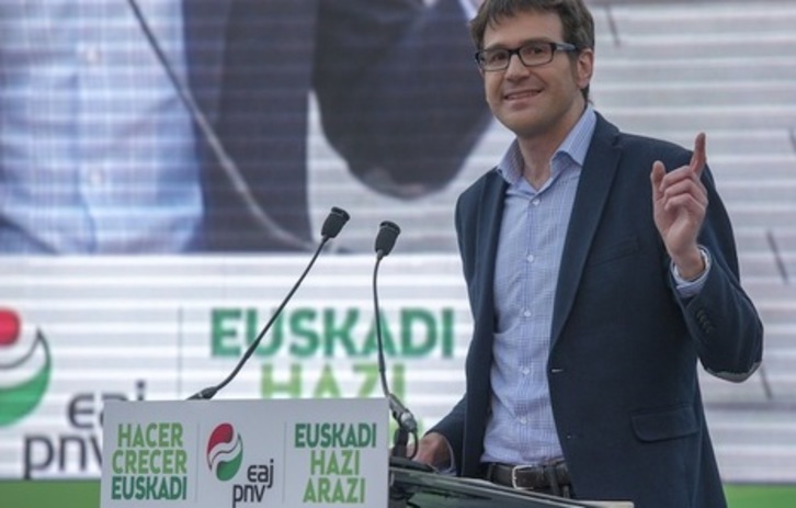 Gorka Urtaran, durante la campaña. (Juanan RUIZ /ARGAZKI PRESS)