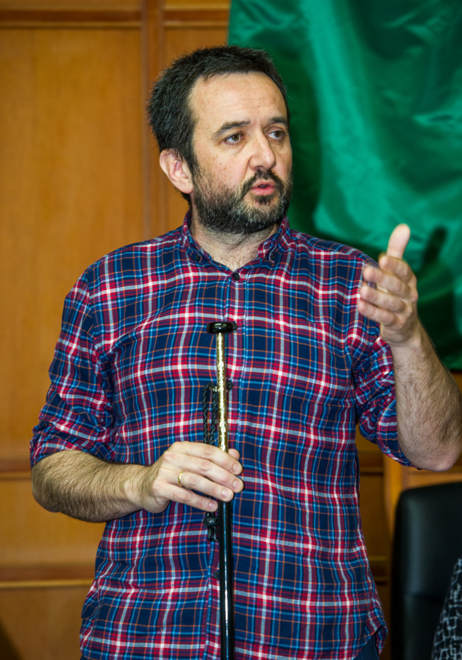 El alcalde de Artziniega, Iñigo Gómez. (Juanan RUIZ / ARGAZKI PRESS)