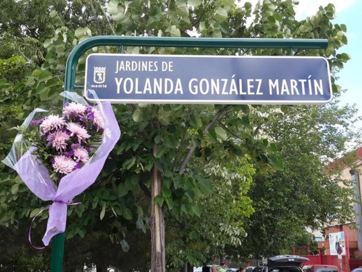 Jardines de Yolanda González Martín, en Madrid (@sosCarabanchel)