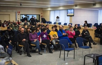 Los encausados, durante el juicio. (POOL/ EFE)