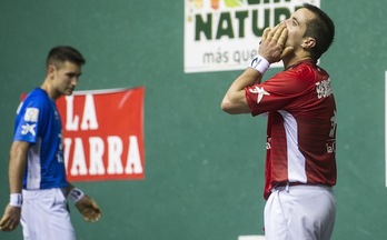 Urrutikoetxea eta Bengoetxea, finalerdietako partidan. (Jagoba MANTEROLA / ARGAZKI PRESS)