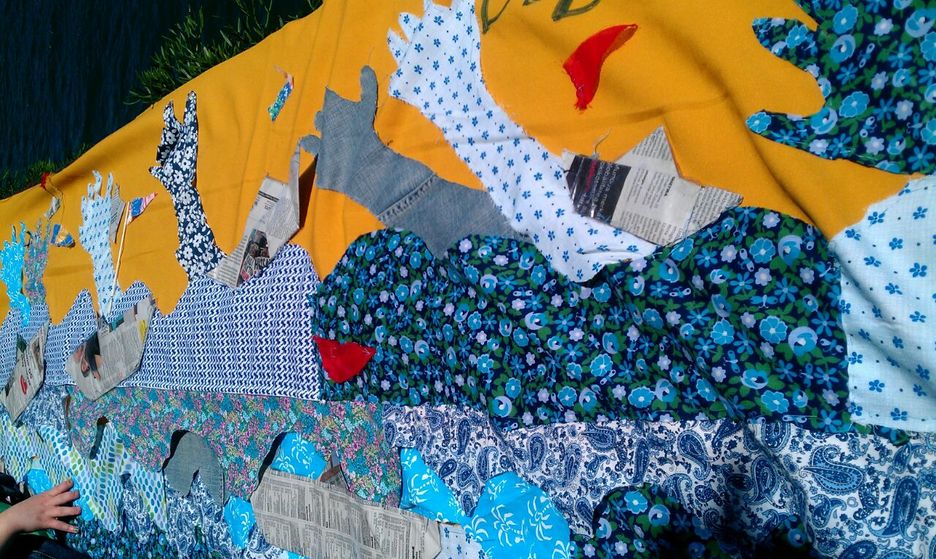 Oihal koloretsuak ikusi ahal izan dira Donostian. (NAIZ)