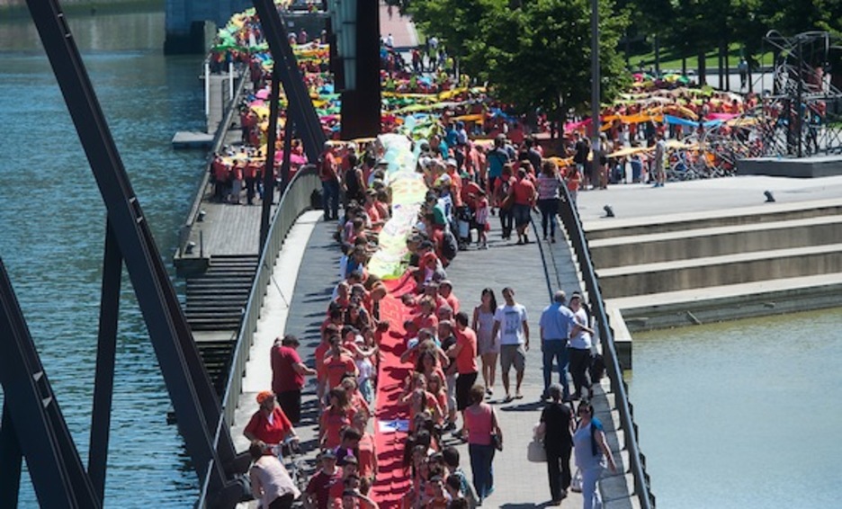 Oihal katea, Euskalduna ondoan. (ARGAZKI PRESS)