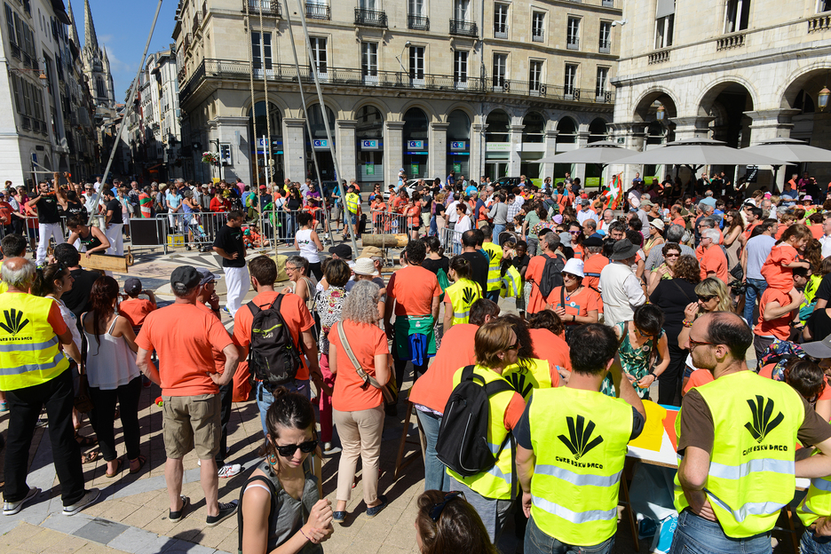 Herri kirolen erakustaldia. (Isabelle Miquelestorena) 