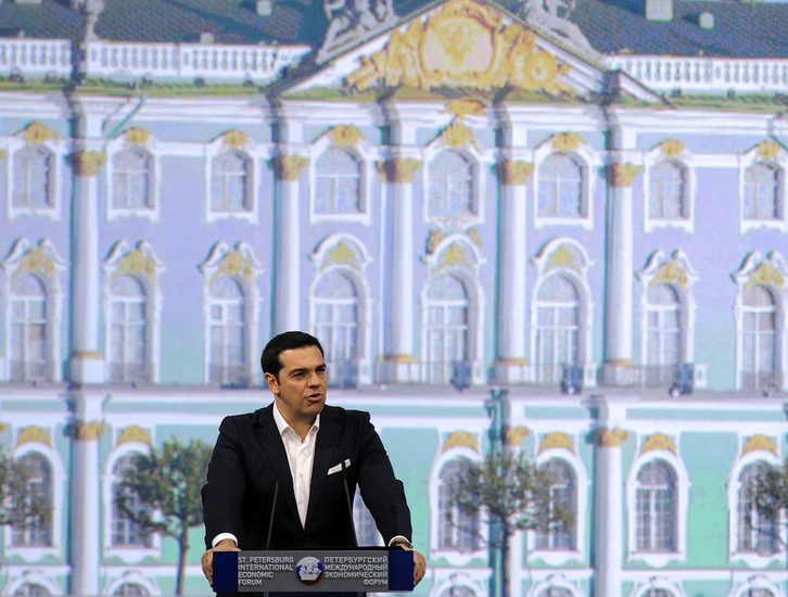 Tsipras, en una comparecencia del pasado viernes. (Olga MALTSEVA / AFP)