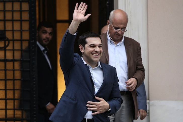 El primer ministro griego, Alexis Tsipras. (Angelos TZORTZINIS/AFP PHOTO)