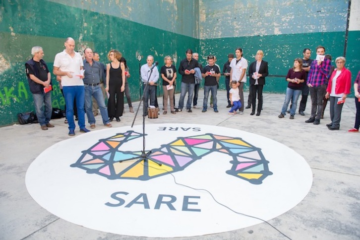 Acto de Sare en el que inauguró una sede en Donostia. (Juan Carlos RUIZ / ARGAZKI PRESS)