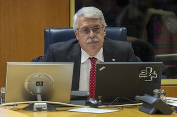 José Ignacio Martínez Churiaque, presidente del Tribunal Vasco de Cuentas Públicas. (Juanan RUIZ / ARGAZKI PRESS)