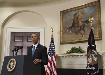 Barack Obama, este miércoles en Washington. (Saul LOEB / AFP)