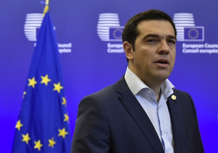 El primer ministro griego, Alexis Tsipras. (John THYS/AFP PHOTO)