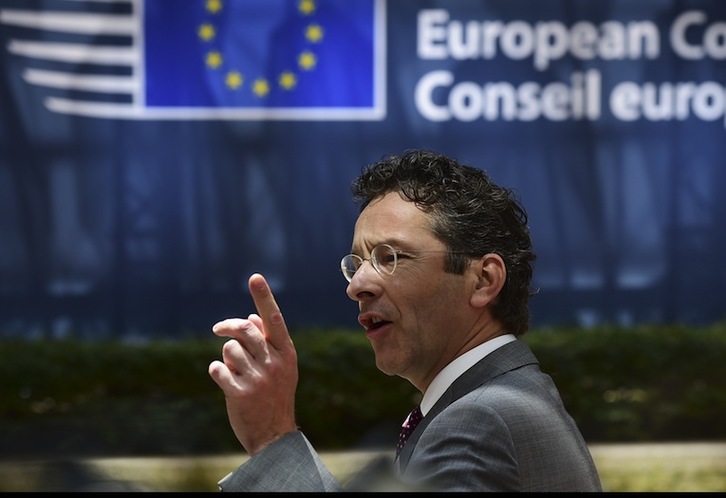 El presidente del Eurogrupo, el holandés Jeroen Dijsselbloem. (John THYS / AFP)