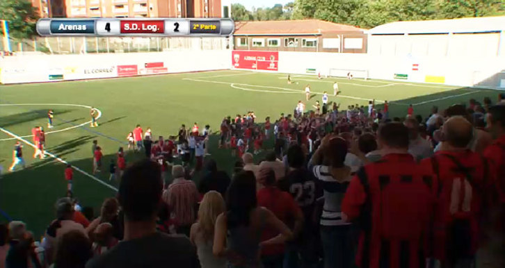 El Arenas ha goleado esta tarde a la SD Logroñés. (arenasclub.com)