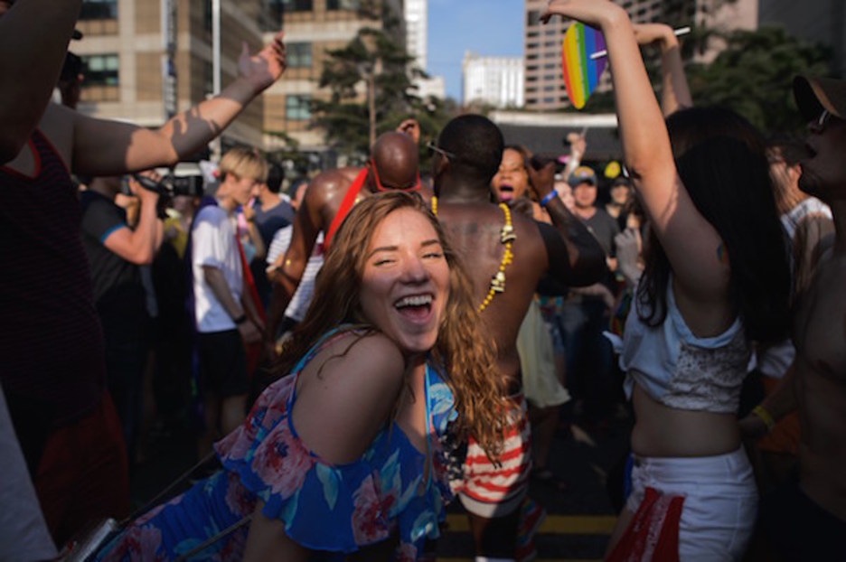 <strong>Seul</strong> ‘Korea Queer Festival’ en Corea del Sur (Ed JONES | AFP)