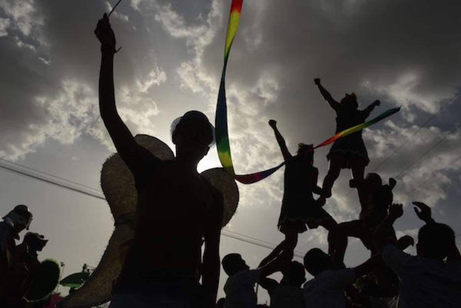 <strong>San Salvador</strong> Marcha por los derechos LGTBQI en El Salvador (Marvin RECINOS | AFP)