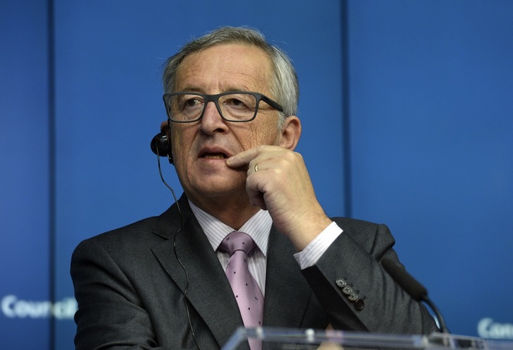 Jean-Claude Juncker, durante la cumbre del pasado viernes. (Thierry CHARLIER / AFP)
