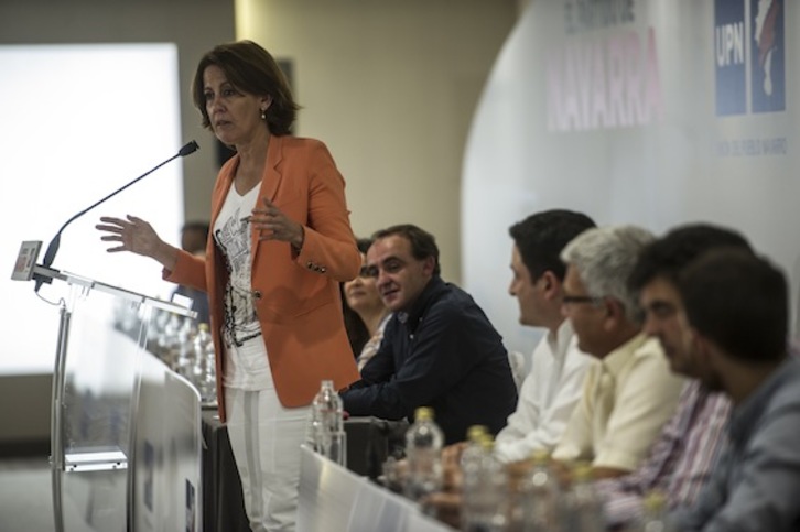 Barcina anunció el congreso extraordinario el pasado viernes. (Jagoba MANTEROLA/ARGAZKI PRESS)