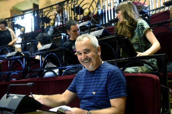 Josu Unanue, candidato de EH Bildu en el pleno de Gernika. (ARGAZKI PRESS)