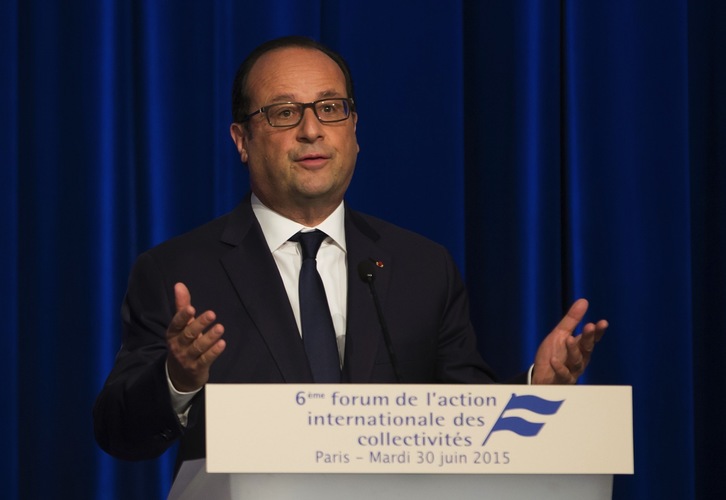 François Hollande, en una comparecencia anterior. (Ian LANGSDON / AFP)