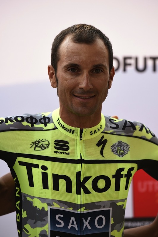 Ivan Basso, durante la presentación del Tour en Utrecht, el 2 de julio. (Eric FEFERBERG/AFP)