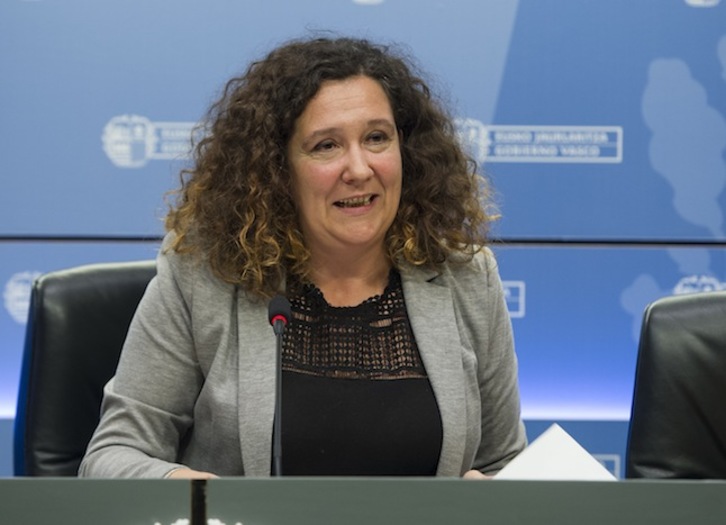 Monika Hernando, en una comparecencia anterior. (Monika DEL VALLE / ARGAZKI PRESS)