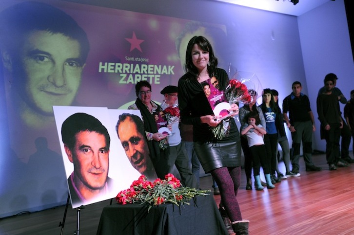 Ane Muguruza, en un homenaje a su padre y a Santi Brouard. (Marisol RAMÍREZ/ARGAZKI PRESS)