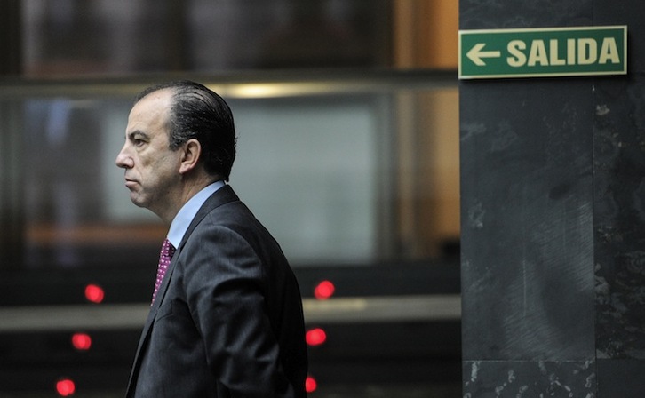 El portavoz parlamentario de UPN, Carlos García Adanero. (Jagoba MANTEROLA / ARGAZKI PRESS)