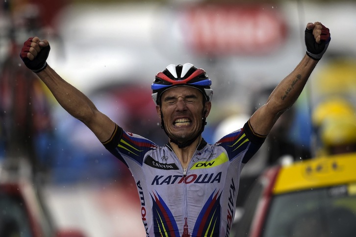 Joaquim Rodriguez, Plateau de Beilleko helmugan. (Lionel BONAVENTURE / AFP)