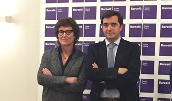 Nekane Arzallus junto a Álvaro Bilbao. (Gipuzkoa Basket)