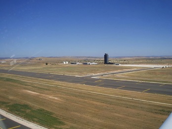 El aeropuerto de Ciudad Real, en mitad de la nada. (Wikippedia)