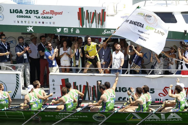 Hondarribiak ligako zazpigarren bandera eskuratu du Boiron. (ARGAZKI PRESS)