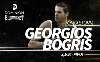 Georgios Bogris es el segundo refuerzo del club. (@CDBILBAOBASKET)