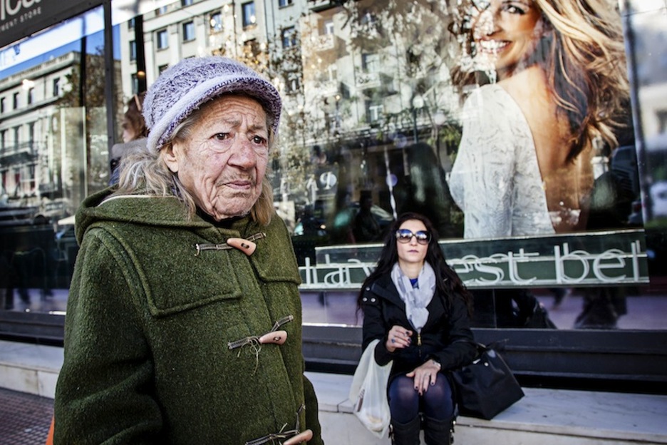 La diferencia entre clases sociales ha aumentado con la crisis. (JUAN TEIXEIRA)