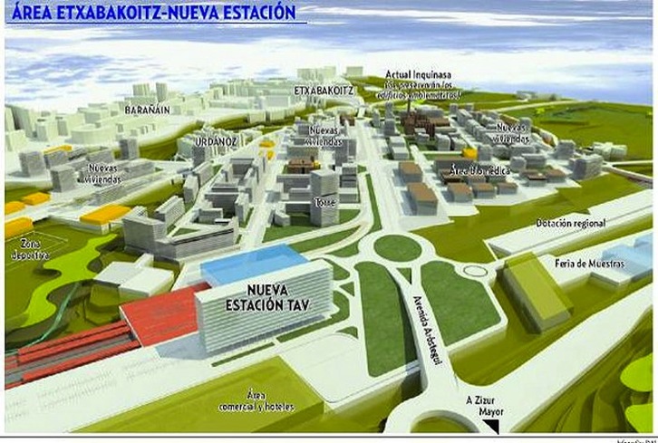 Aspecto del PSIS en el barrio Etxabakoiz de Iruñea. (SUSTRAI ERAKUNTZA)