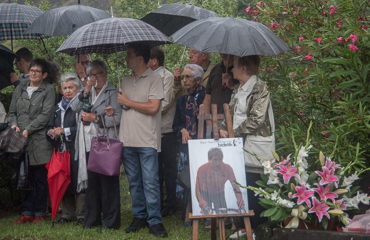 Acto en recuerdo a Korta. (Andoni CANELLADA / ARGAZKI PRESS)