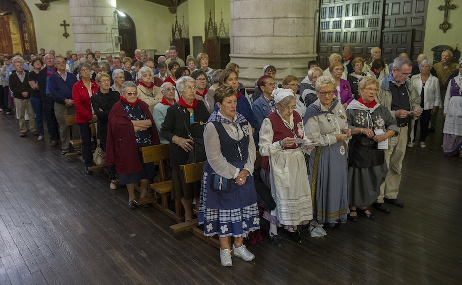 Misa en honor a la Virgen Blanca. (Juanan RUIZ/ ARGAZKI PRESS)
