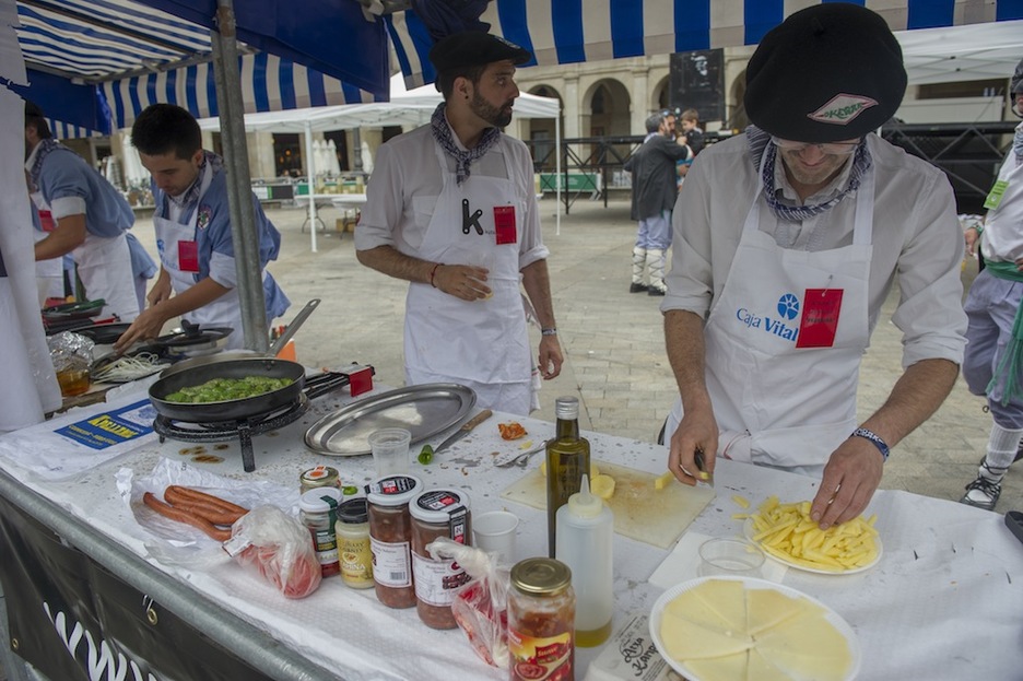 Concurso gastronómico. (Juanan RUIZ/ ARGAZKI PRESS)