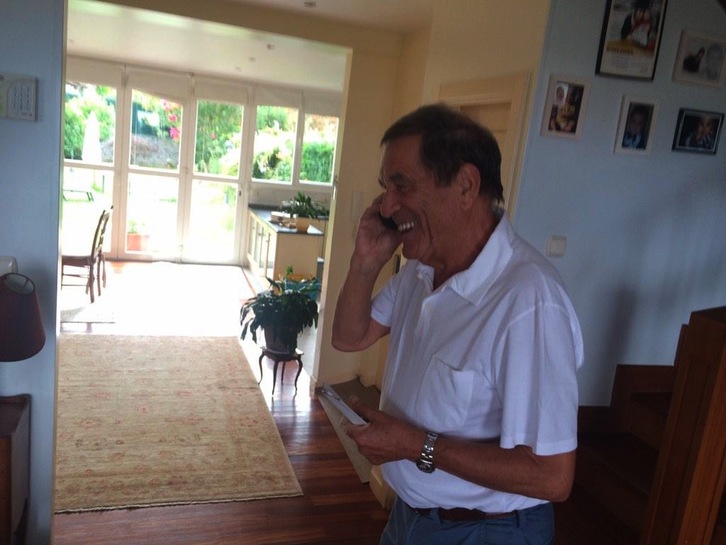 Jose Luis Elkoro bere Hondarribiko etxean, erabat aske. (Iñaki SOTO)