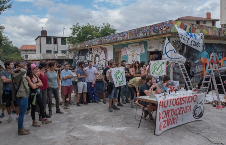 Kortxoeneako kideen agerraldia. (Andoni CANELLADA/ARGAZKI PRESS)