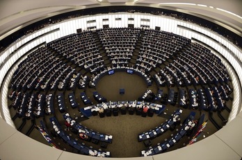 Un momento del pleno del Parlamento Europeo de este martes. (Frederick FLORIN/AFP PHOTO)