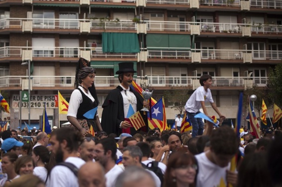 Los gigantes no han faltado a su cita con la Via Lliure. (Jorge GUERRERO/AFP PHOTO) Los gigantes no han faltado a su cita con la Via Lliure. (Jorge GUERRERO/AFP PHOTO)
